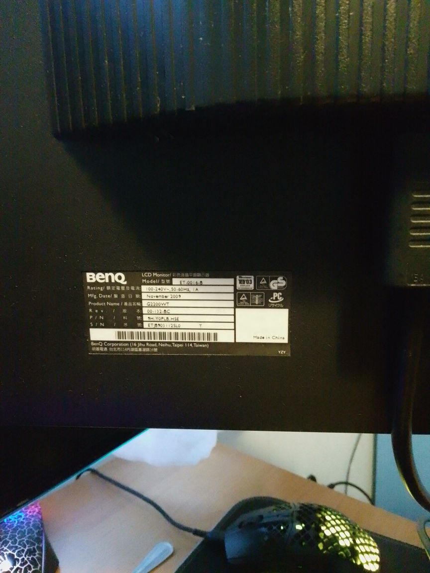 Monitor LCD 22' Benq