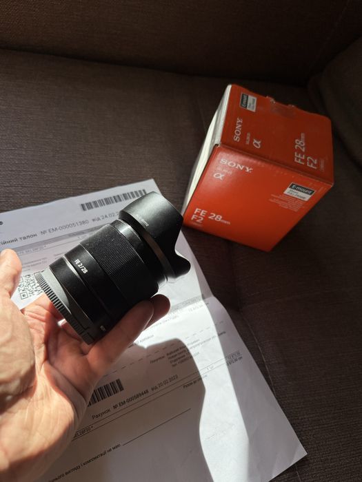 Новый Объектив Sony 28mm f2