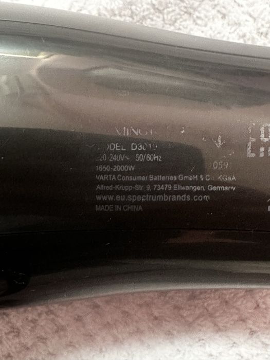 Remington - Secador de Cabelo Preto 2000w (usado)