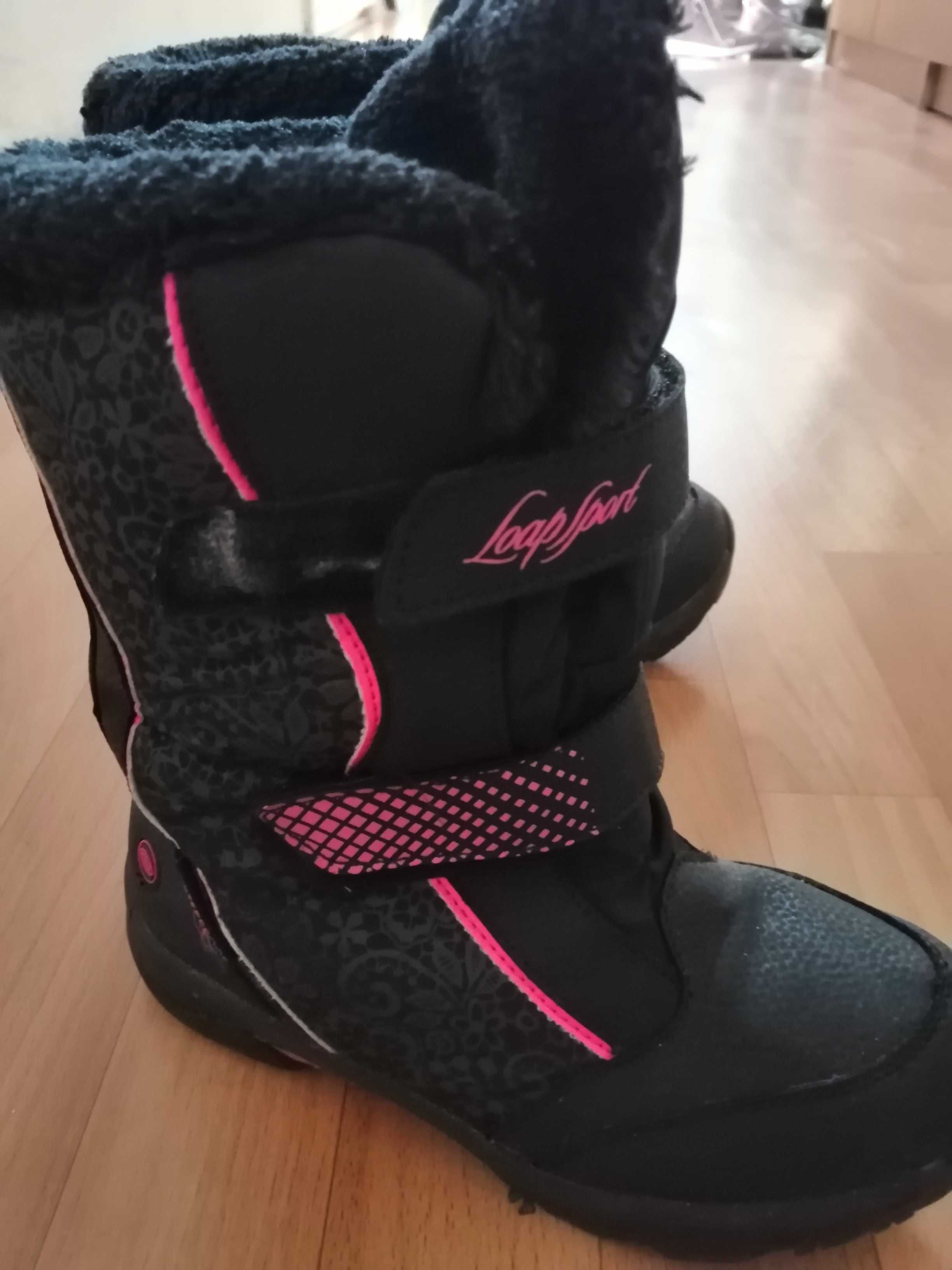 buty zimowe śniegowce, rozmiar 33