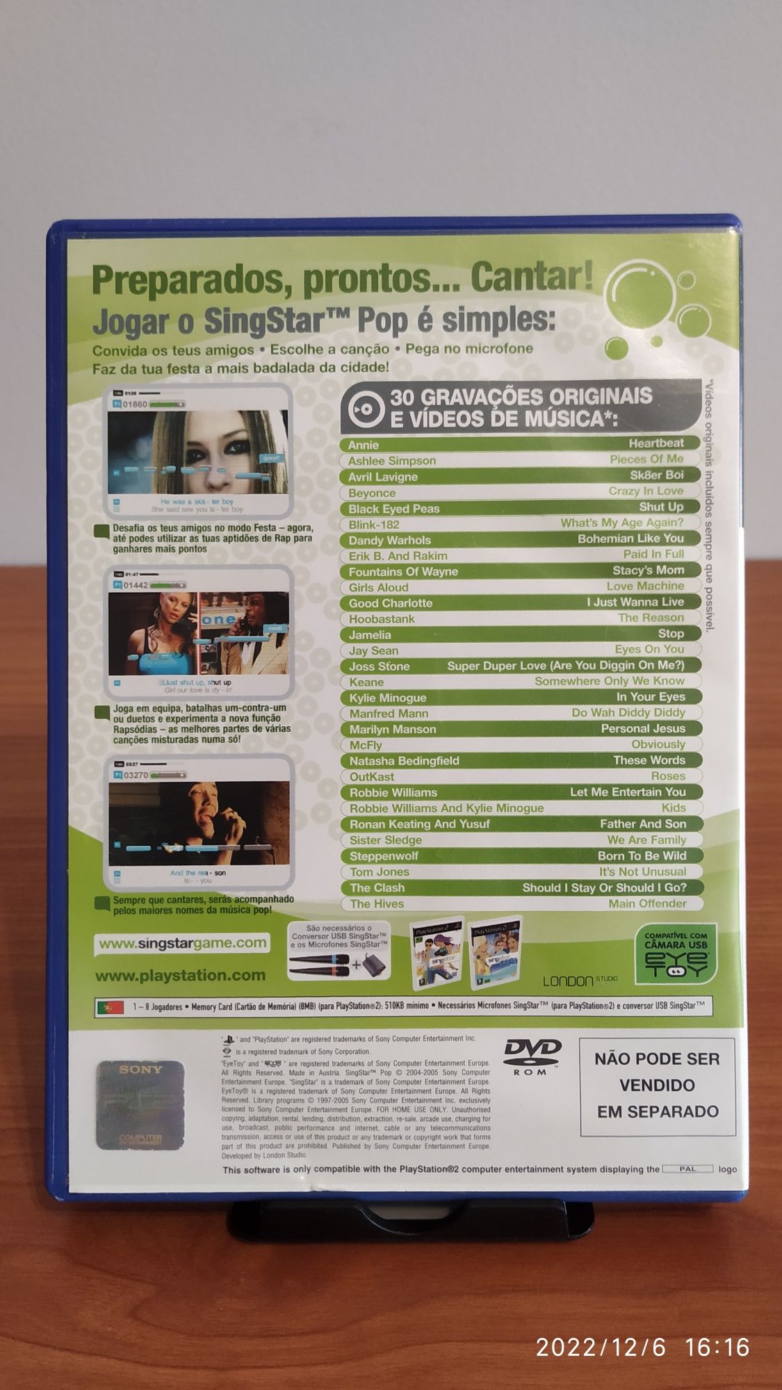 Singstar Pop para PlayStation 2