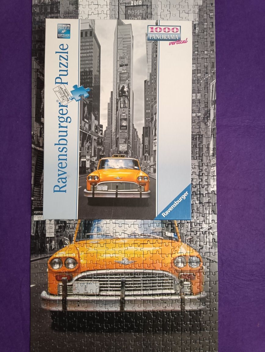 Puzzle Ravensburger panorama New York taxi 1000