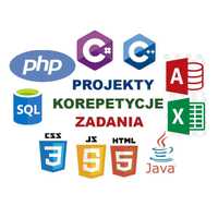 Informatyka projekty zadania korepetycje C++/C#/PHP/Java/SQL/bazy
