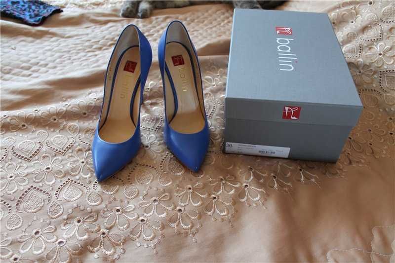 До 09.12 ц 3600 Новые синие туфли Ballin р. 36. Италия