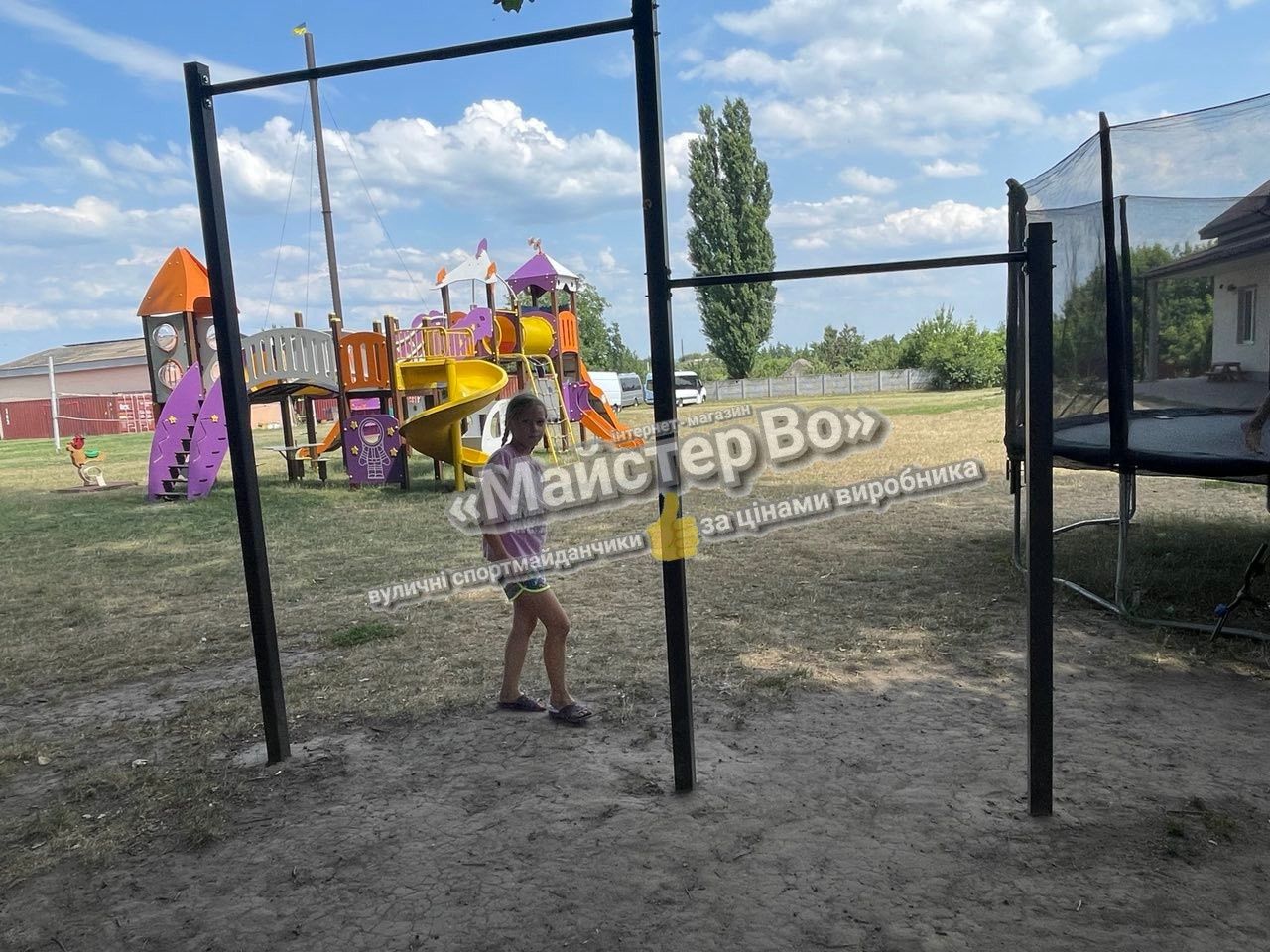Уличный спорткомплекс турник перекладина брусья / спортивный уголок