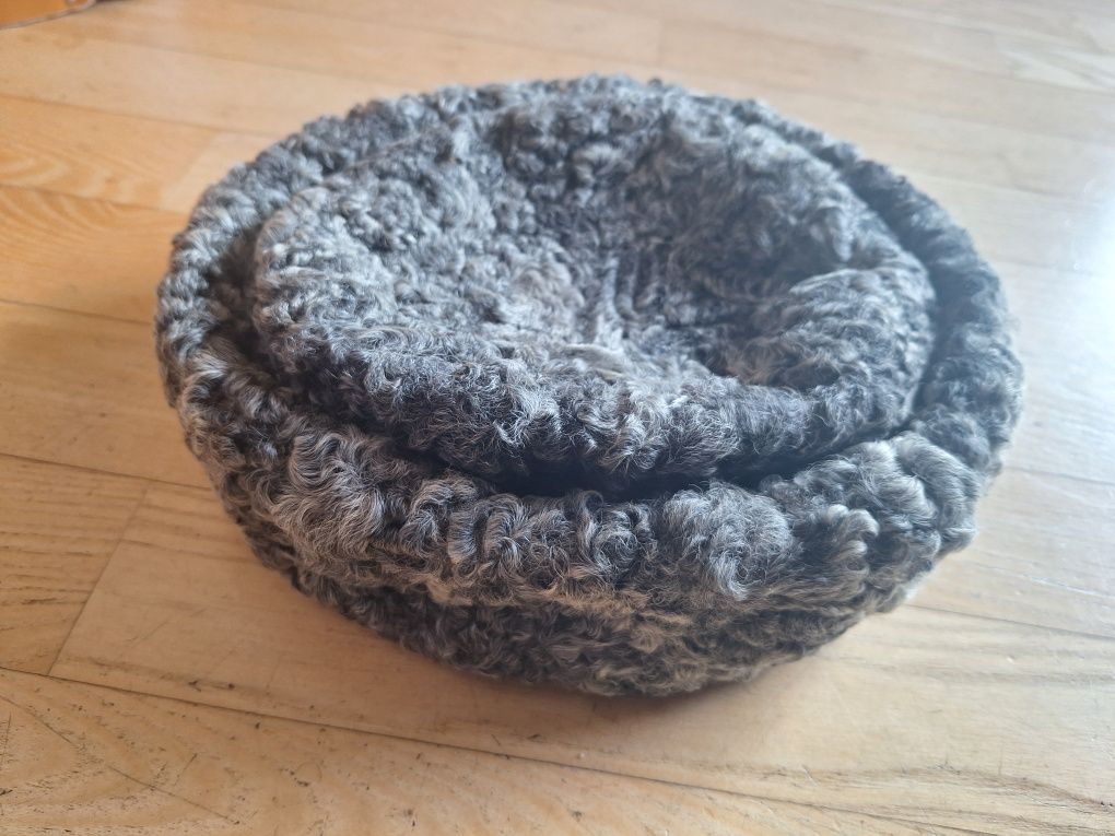 Czapka futrzana szara
