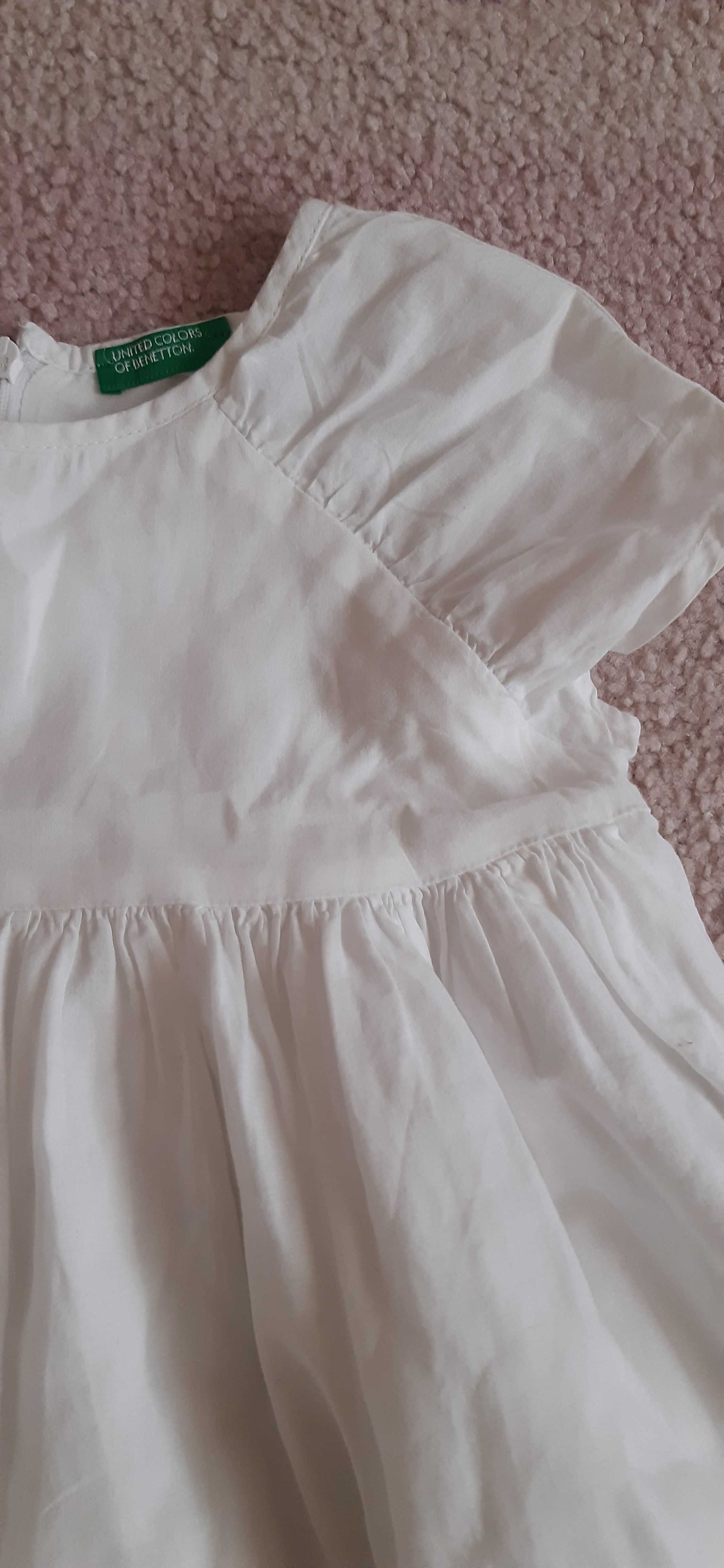 Vestido Branco Benetton 4 anos