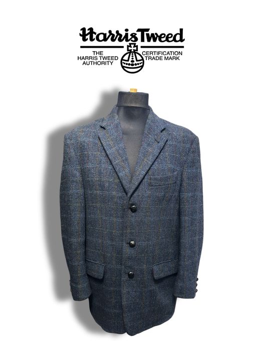 Marynarka Harris Tweed 100% wełna | rozmiar 54 | handmade Scotland