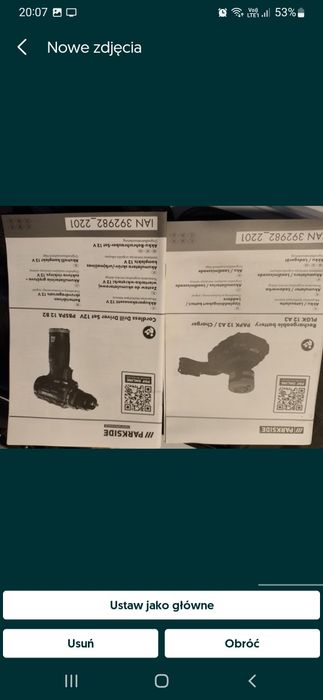 Rezerwacja Nowa wiertarko wkrętarka