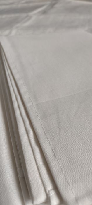 Pościel bawełniana 100% Adamaszek,1998r bialy komple z firmy Frotex