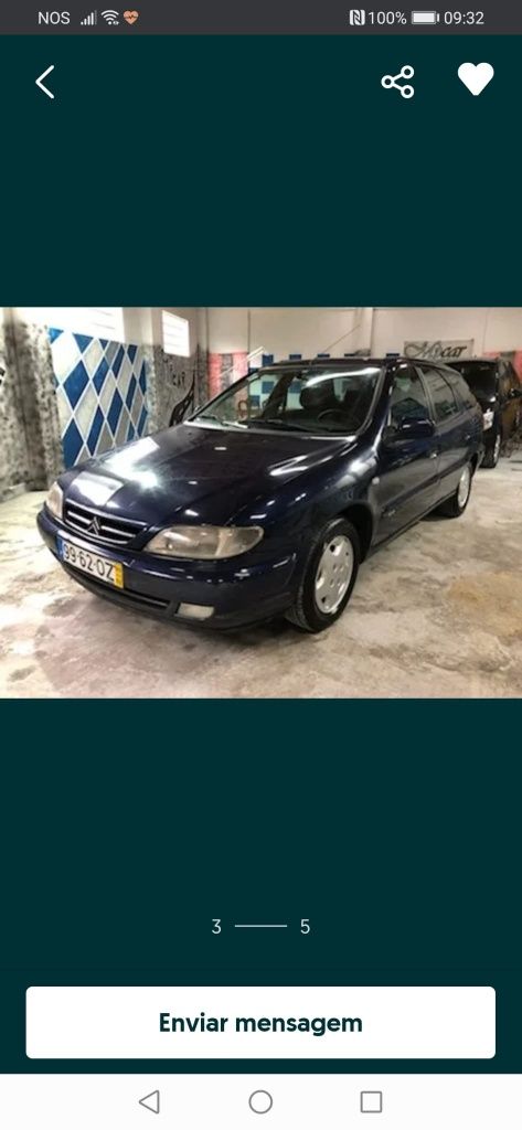 Vendo citroen xsara break 2.0 hdi 90cv ano 2000,