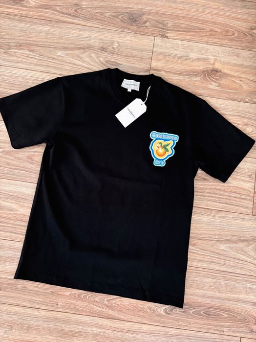 Casablanca Paris męska koszulka L nowa czarna tennis club