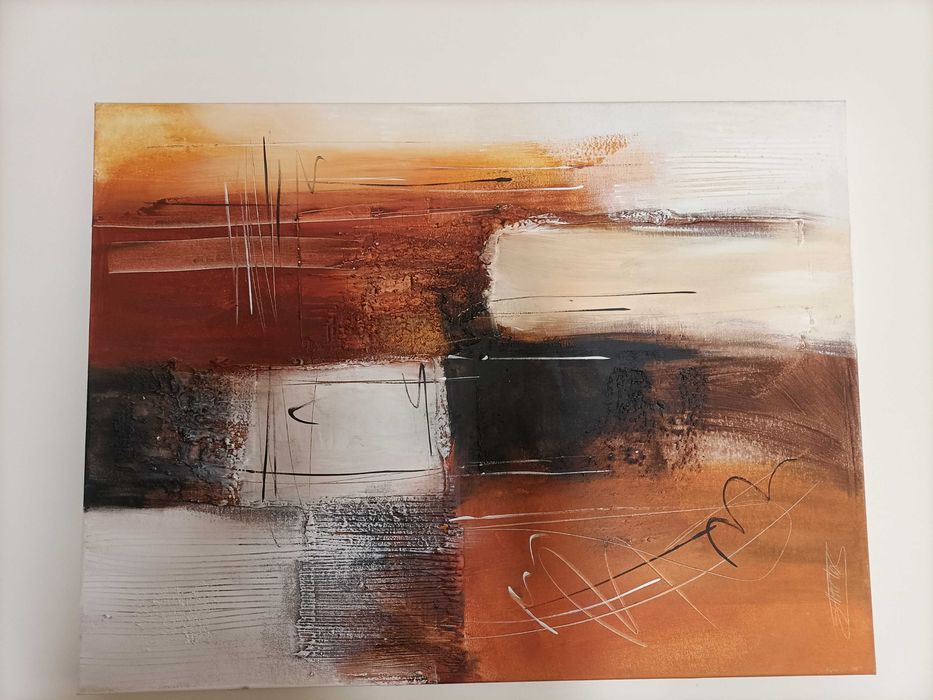 Telas, modernas, óleo sobre tela