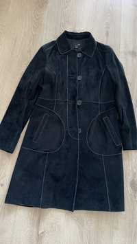 Skórzany Zamszowy płaszcz H&M r.40