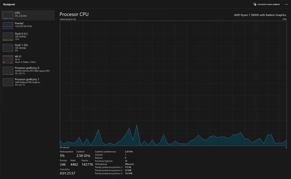 Laptop Lenovo Legion 5 • Ryzen 7 5800H • RTX 3060 • 32 GB RAM • 165 Hz
