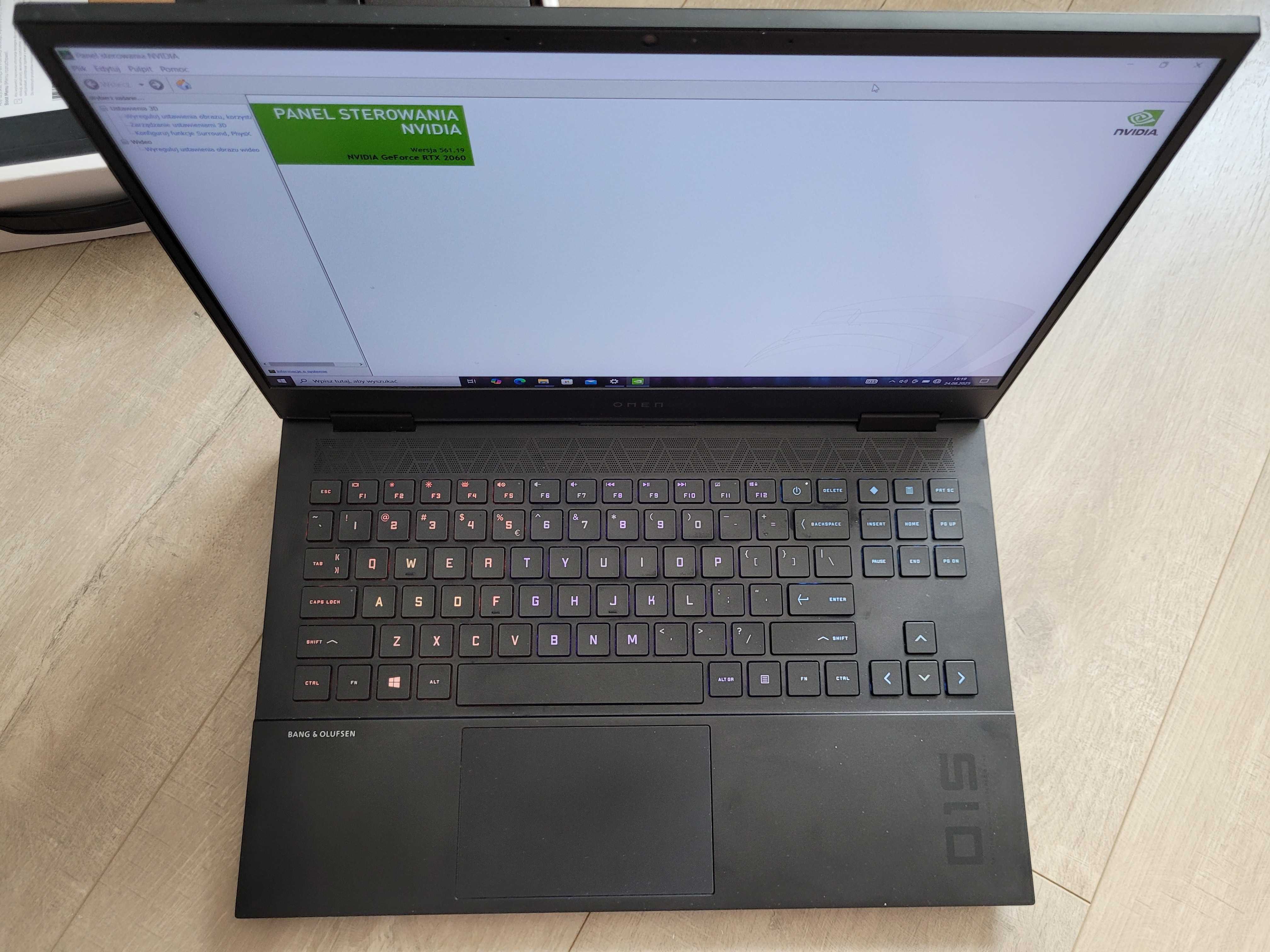Laptop HP Omen 15,6'', 144Hz, Intel i5-10300H, 16GB RAM, SSD, RTX2060