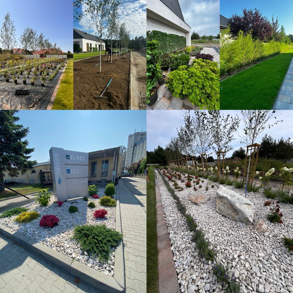 Ogrody, system nawadniający, bruki ogrodowe, oświetlenie, prace ziemne