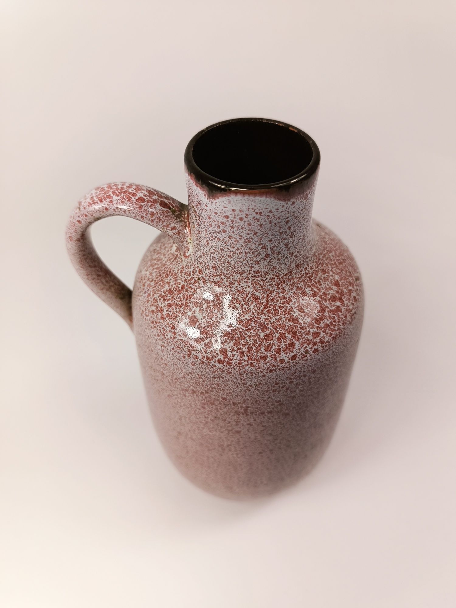 Ceramiczny wazon w plamki vintage
