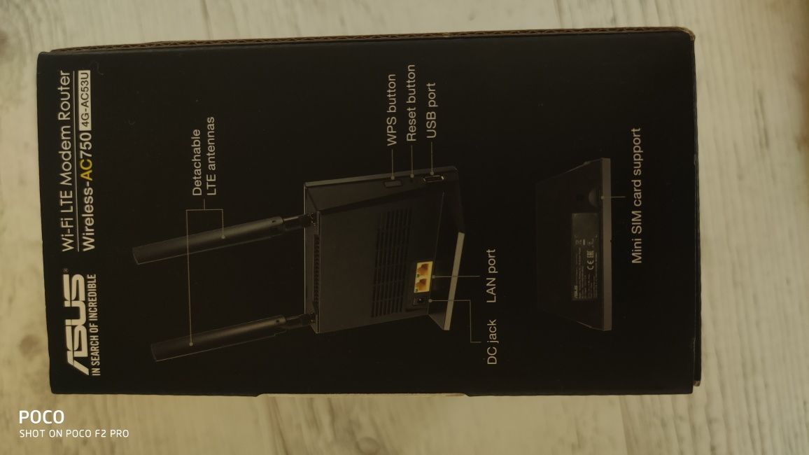 Router LTE Asus 4G-AC53U slot na kartę SIM