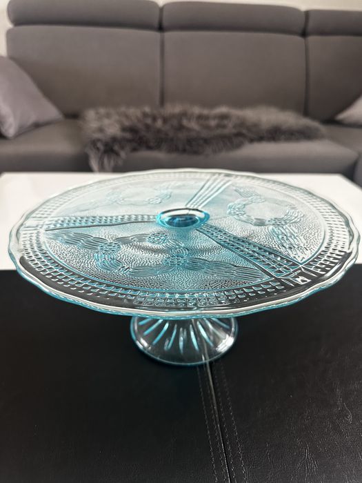 Turkusowa pateraz na ciasto PRL