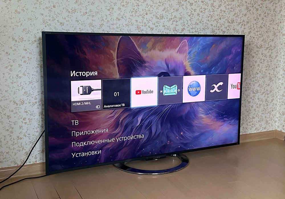 SMART-телевізор Sony 55" LED 3D Full HD / Wi-Fi / YouTube / DVB-T2
