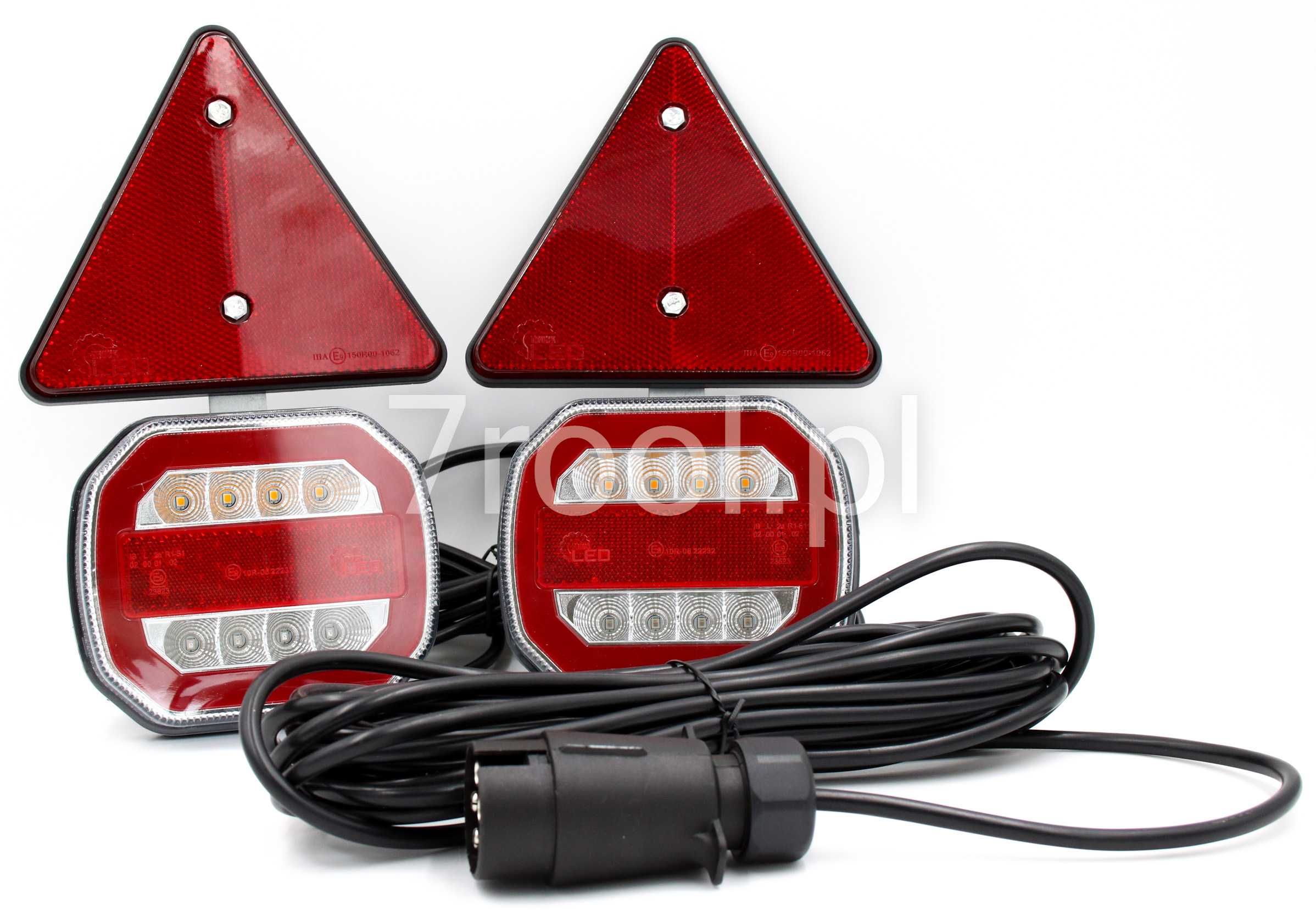 Zestaw Lamp LED neon z trójkątami