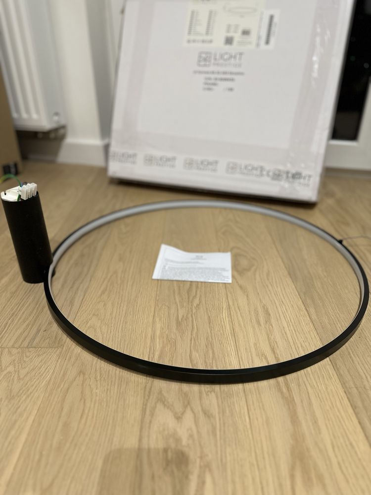 Lampa sufitowa RING S 60 cm czarna LED