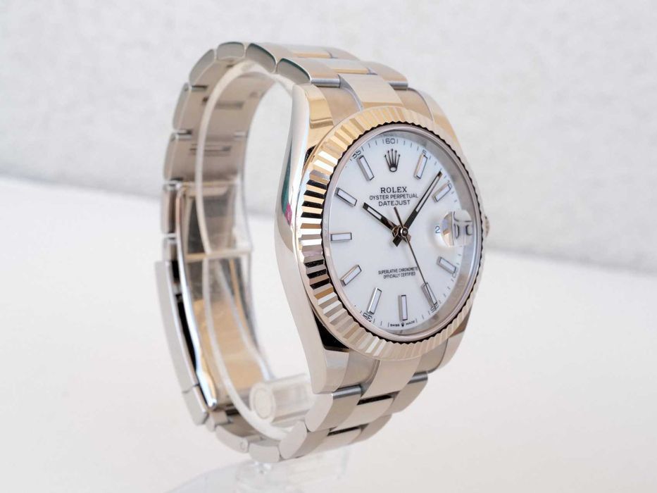 Rolex Datejust 41mm Oyster White Index Dial