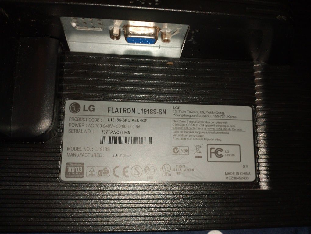 Monitor LG flatron