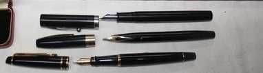 перьевые ручки Sheaffer , Waterman , перо 14 карат