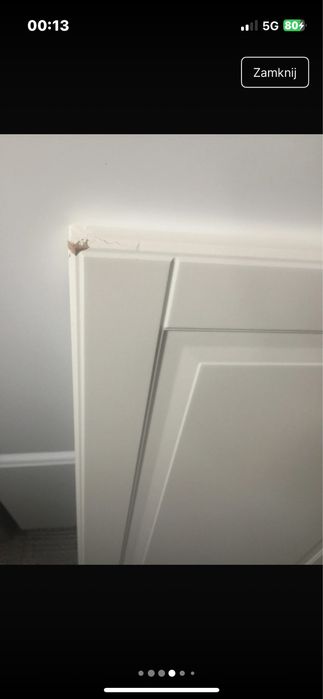 Para drzwi szafek kuchennych front bodbyn kremowy ikea metod