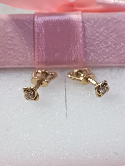Серьги золотые пусеты