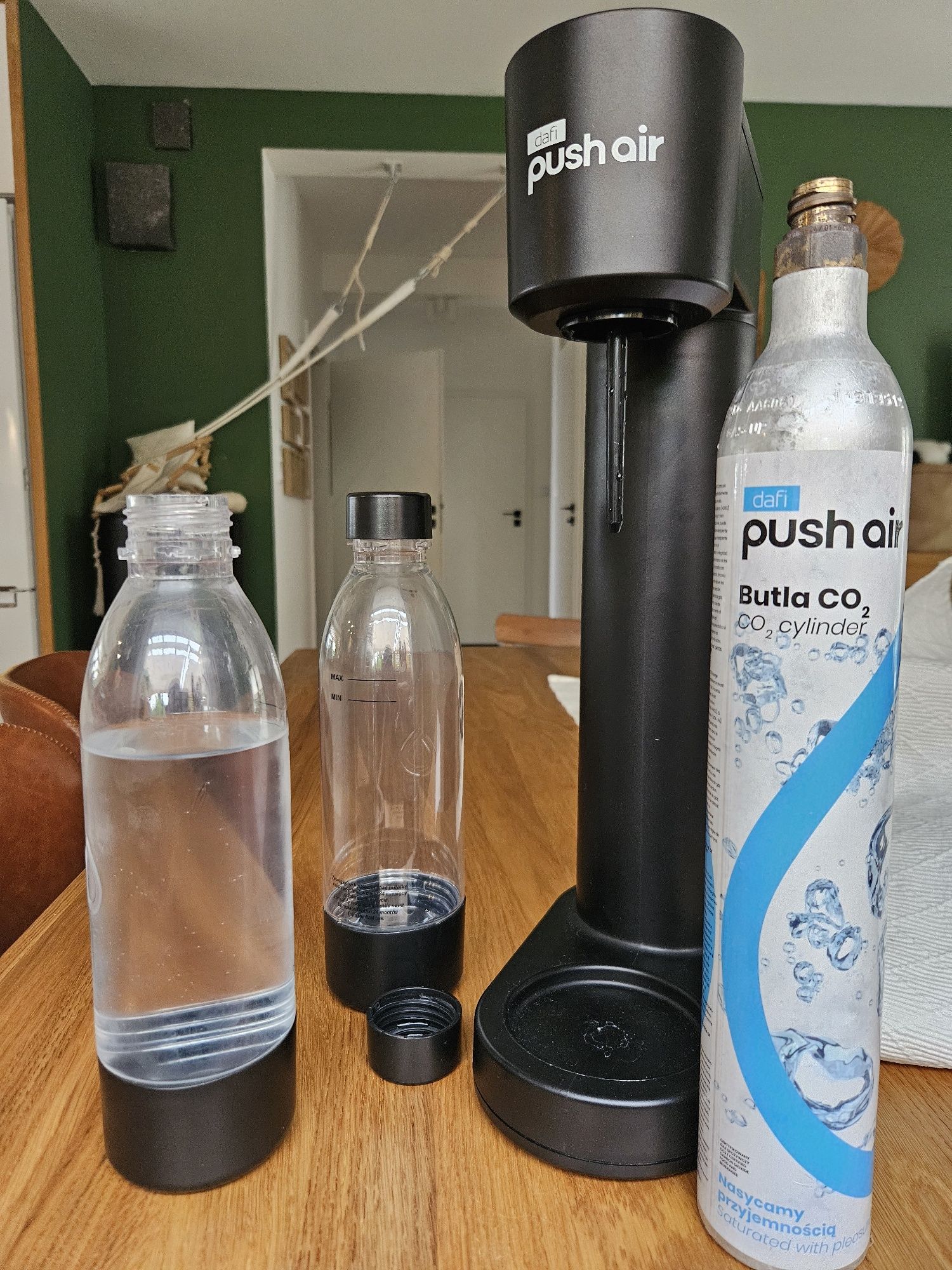 Saturator Dafi Push Się 2 butelki nabój CO2