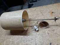 Lampa z rafii boho