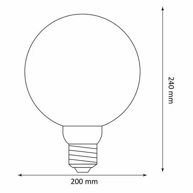 Żarówka dekoracyjna LED E27 4 W = 8 W 50 lm Polux