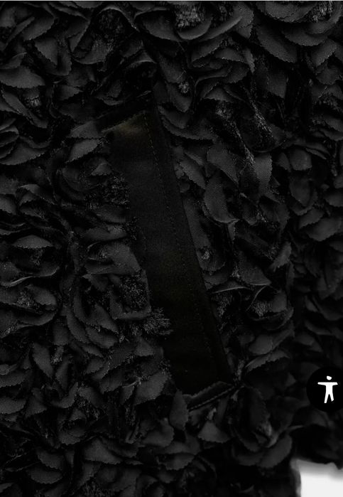 Піджак пальто чорне Zara, комбінований М