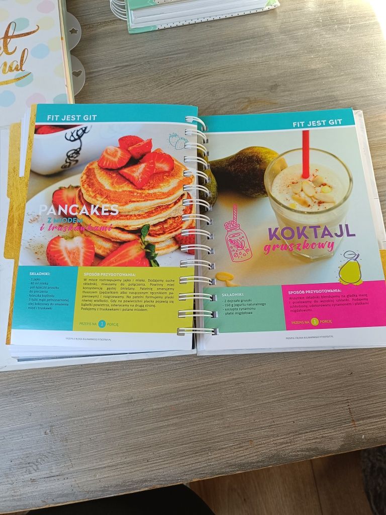 Planner fitnnes, osobisty notes motywacyjny