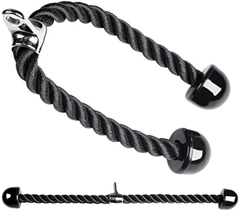 Sznur lina do wyciągu z uchwytem do ćwiczeń na triceps