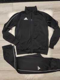 Dres kompletny czarny młodzieżowy Adidas 152