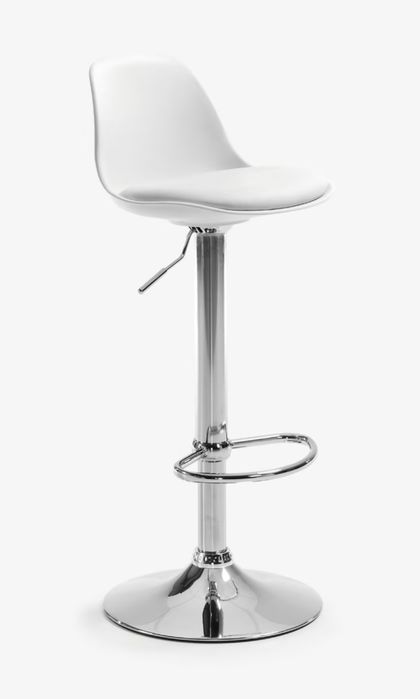 Hocker/taboret biały/czarny