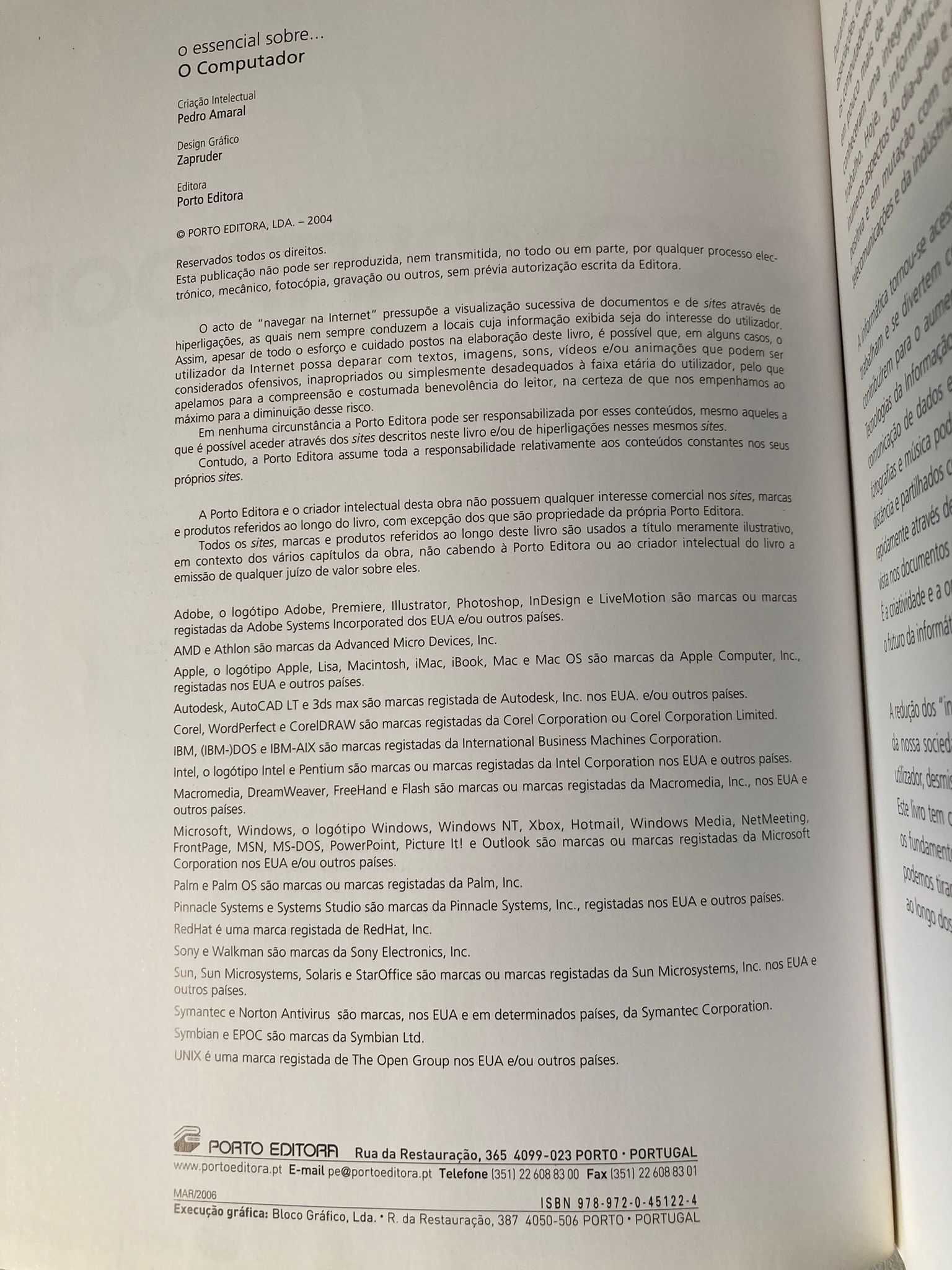 O Essencial Sobre o Computador, de Pedro Amaral