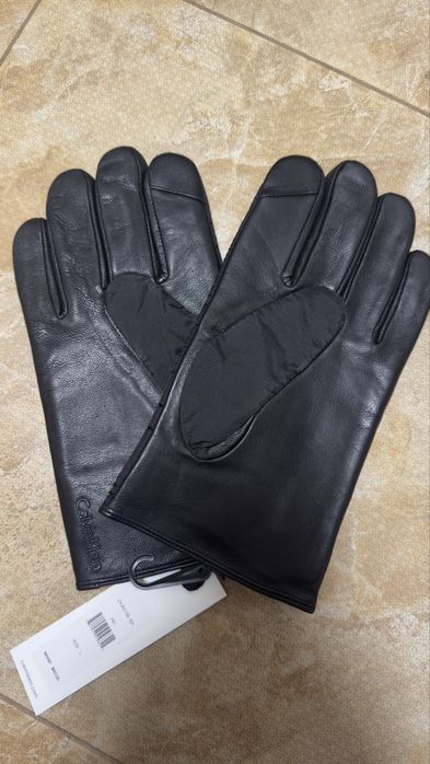 Рукавиці шкіряні Calvin Klein Men's Quilted Leather Gloves