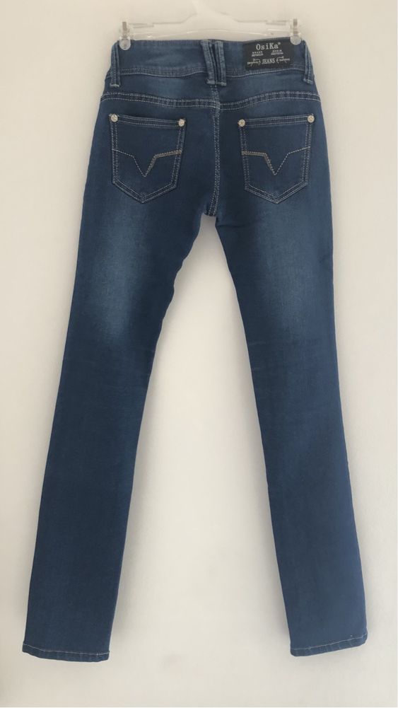Spodnie damskie jeans OsiKa, elastyczne, rozm. 36