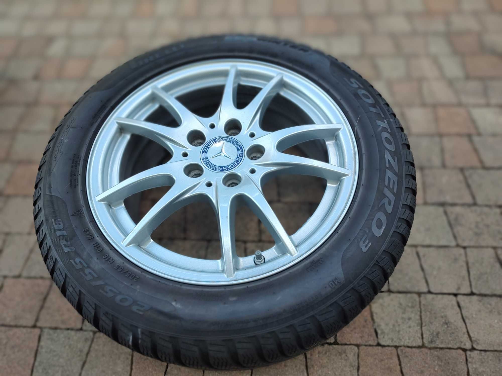 Koła Aluminiowe MERCEDES C ET49 5x112 205/55/16 + Czujniki TPMS - 7 mm