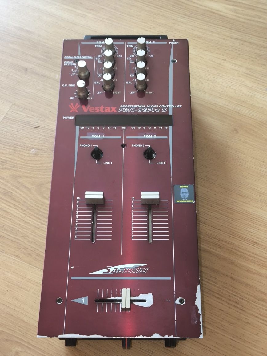Vestax 06 Pro D SAMURAI limitowany mikser CROSSFADER modyfikacja rzadk