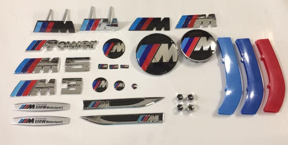 Эмблемы BMW M-power кузова салона