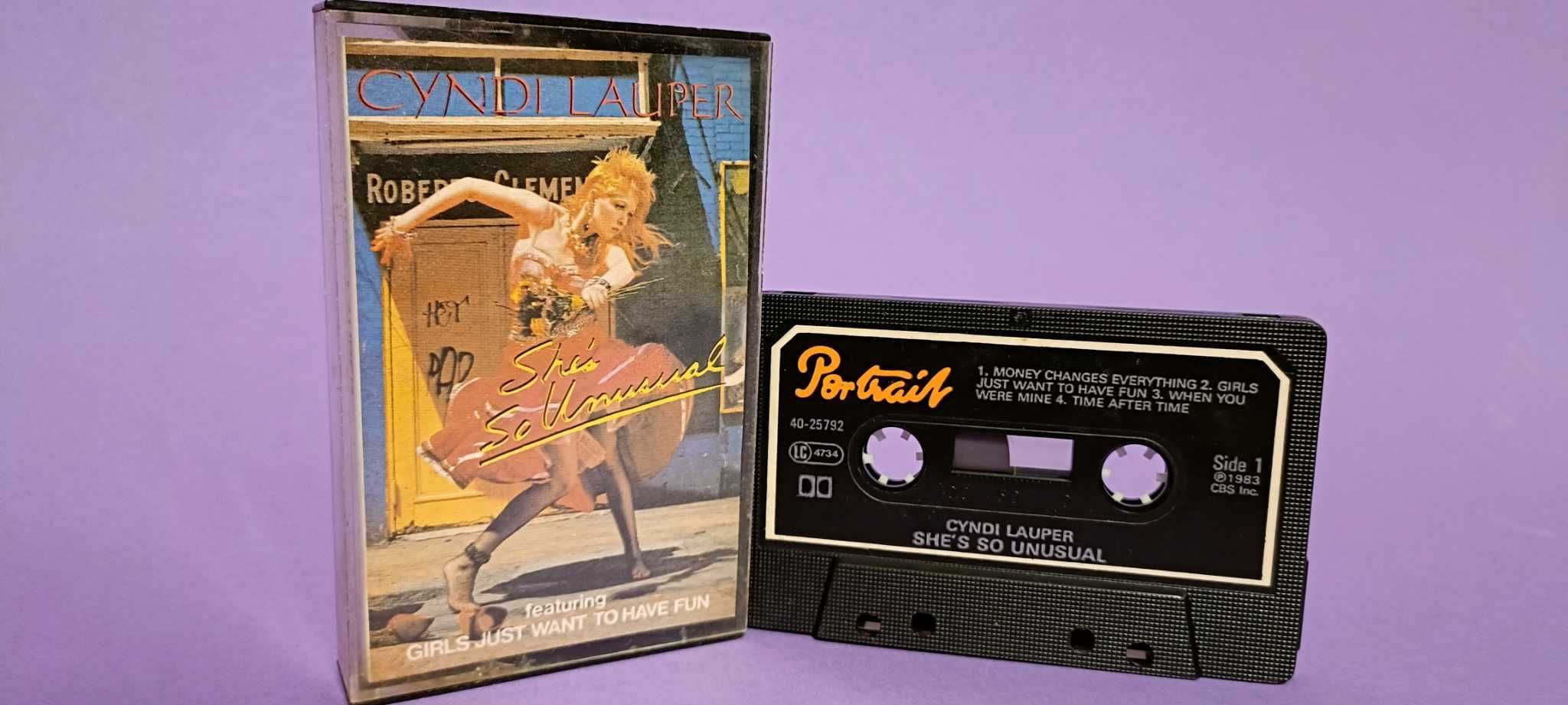 Cyndi Lauper – She's So Unusual  1983 UK kaseta magnetofonowa