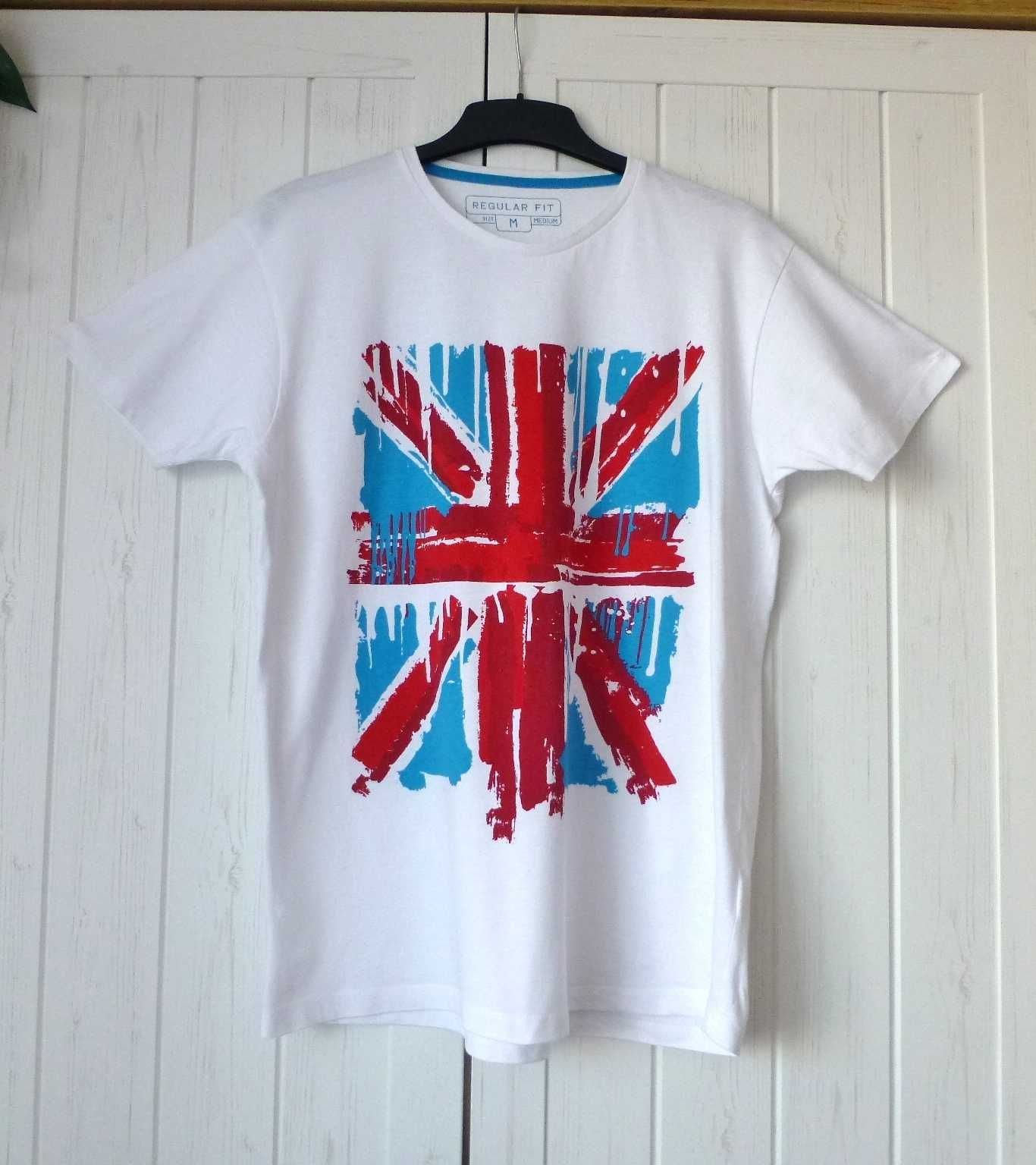 Cedar Wood State męski T-Shirt flaga Union Jack M