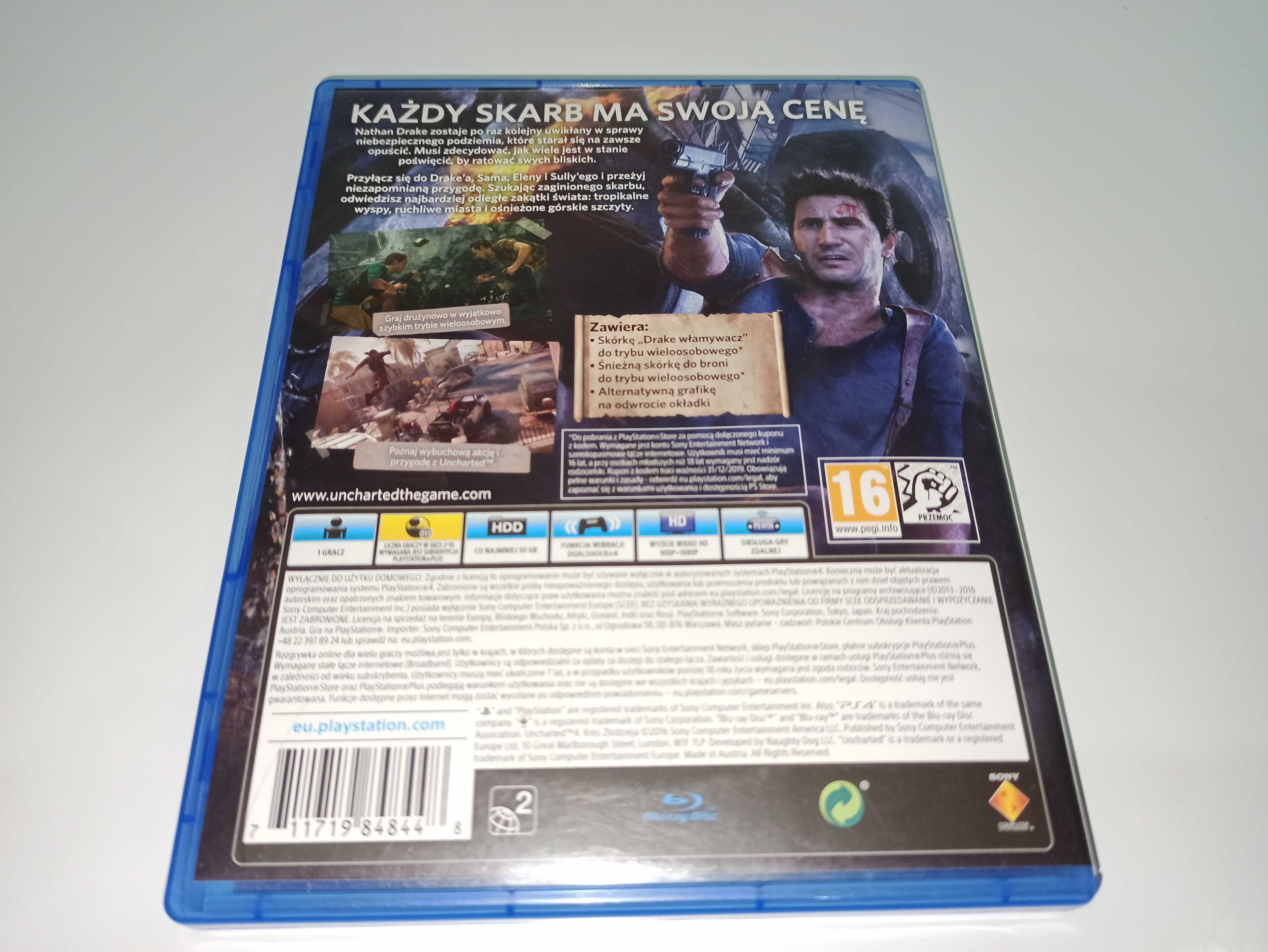 ps4 UNCHARTED 4 KREW ZŁODZIEJA PL po polsku Dubbing wyd premium