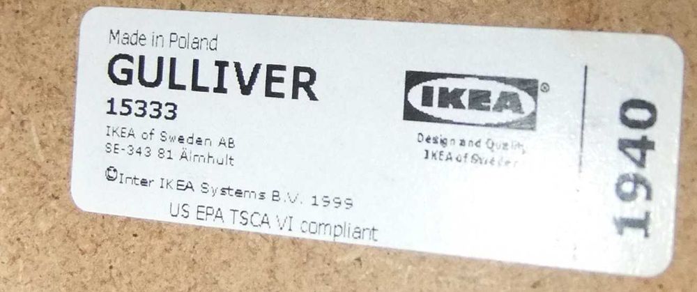 przewijak IKEA Gulliver , mata Cebo z pokrowcem , 4 pojemniki  Ikea